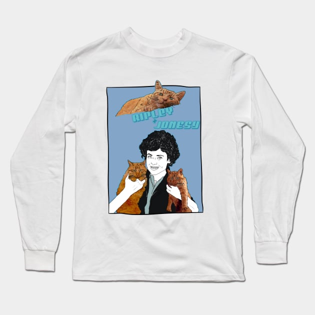 Ripley and the 3 Jonesys Long Sleeve T-Shirt by attackofthegiantants